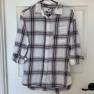 Old Navy Boyfriend flannel tunic